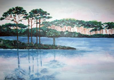 Western Lake, painting - Archive